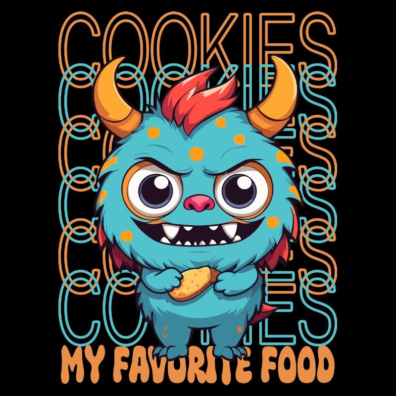 Monstre de biscuit sucré