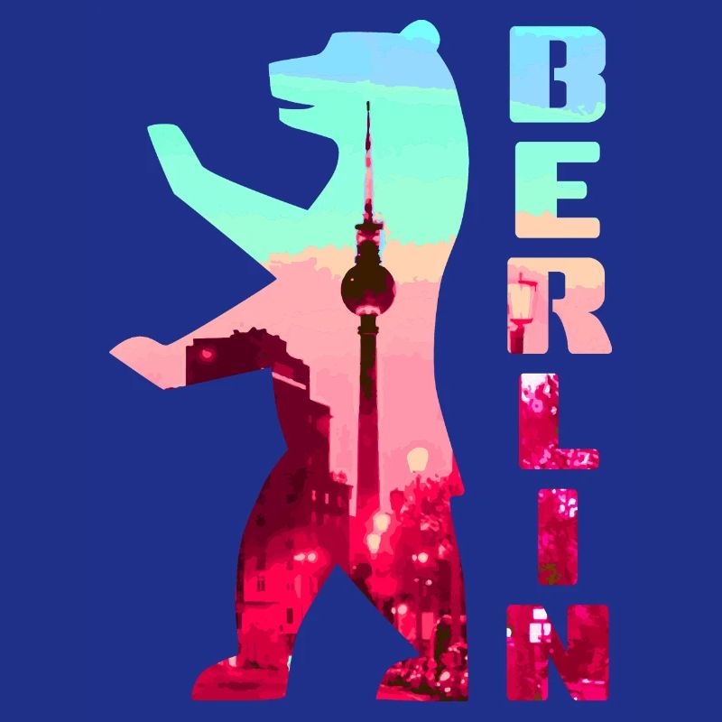 Berlin Bear Neon Silhouette