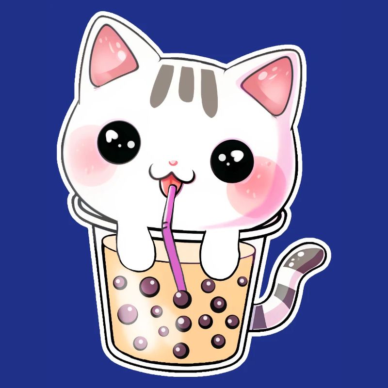 Kawaii Bubble Tea Katze