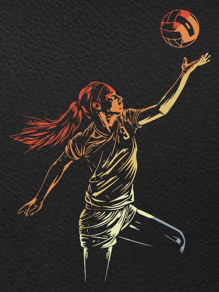 Volleyball Player Sketch