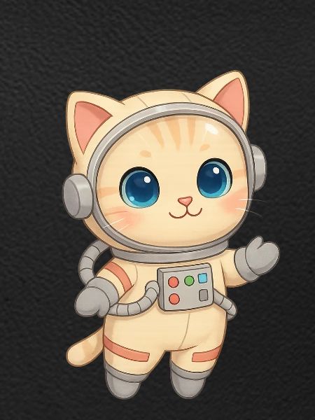 Chat aventurier de l’espace
