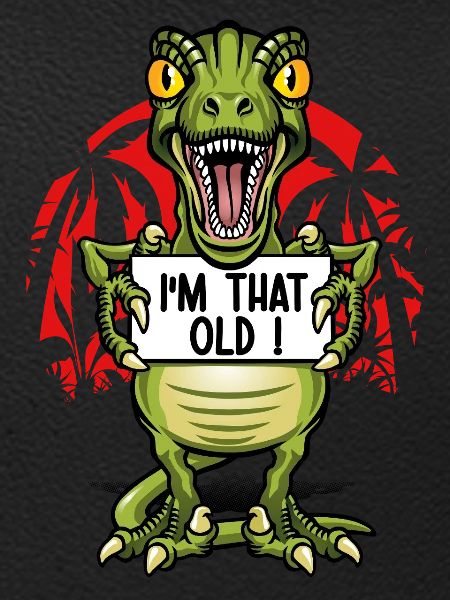 Ich bin ein alter Dinosaurier