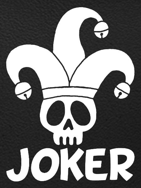 White Joker Skull