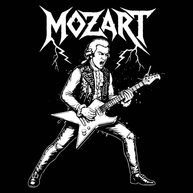 Mozart Metal Guitar Hero Tee