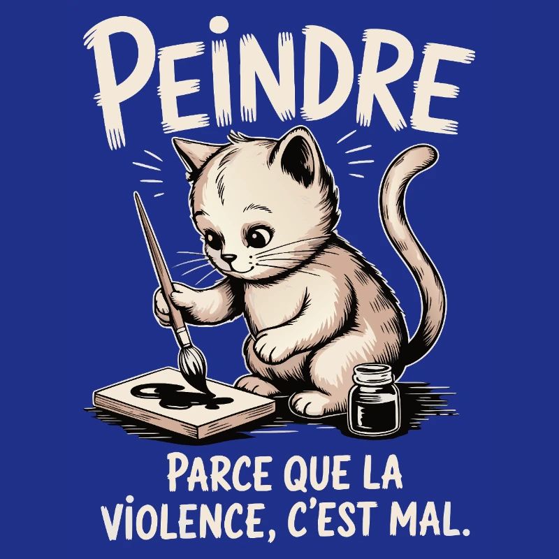 Peindre parce que la violence c'est mal