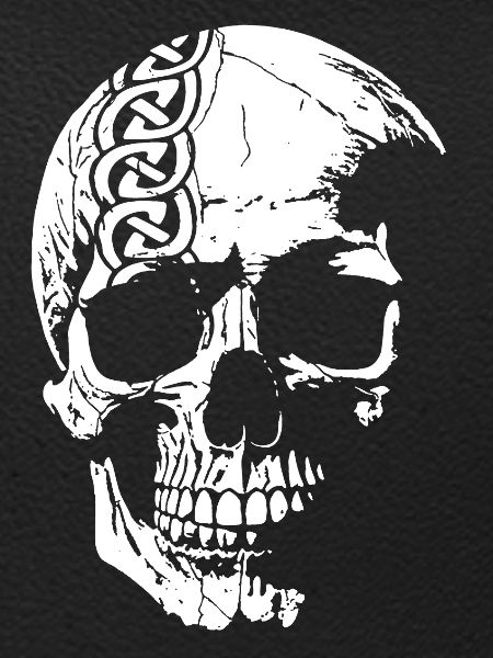 Skull with Celtic knot