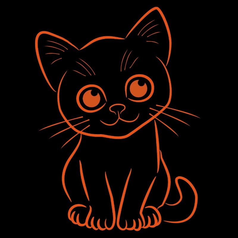 Kitten in orange