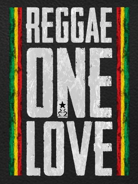 Reggae One Love Lettering