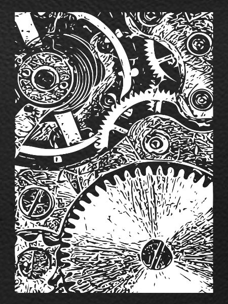 Zahnrad Clockwork Muster