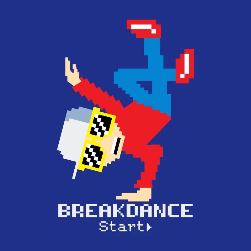 Pixel Breakdance B-Boy | Hip Hop rétro 8-bit
