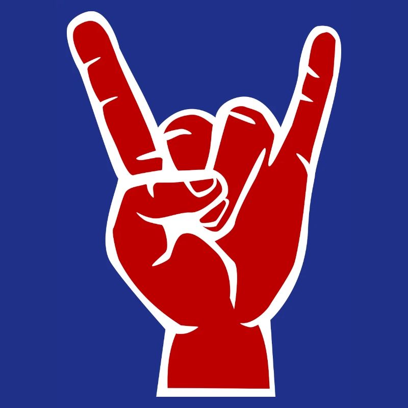 Main du diable, symbole de métal cool Devil Rock