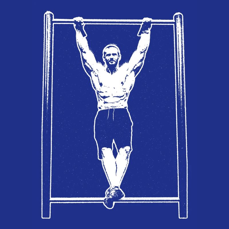 Calisthenics Hanging Pose Silhouette