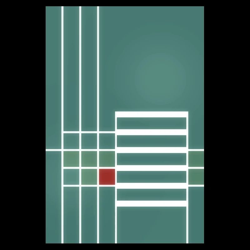 grafisches Linienmuster im Bauhausstil