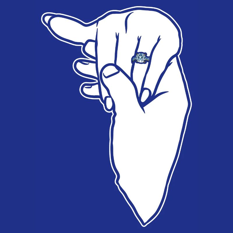 Verlobungs-Ehering-Hand