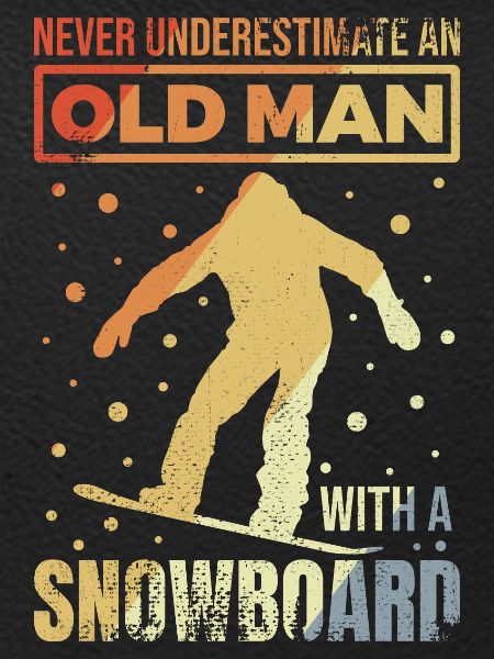 Snowboard Großvater