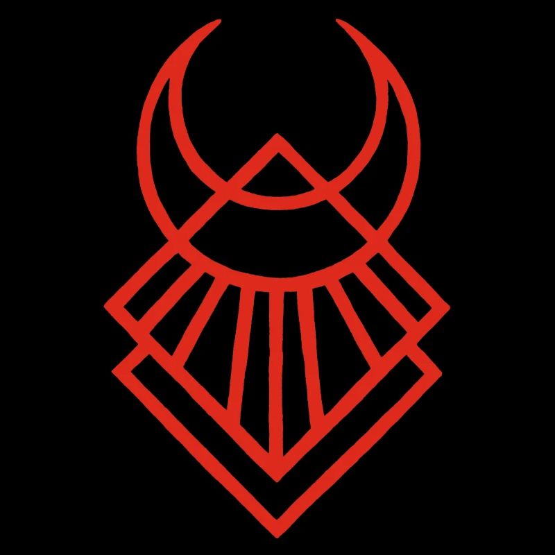 Red Egyptian Lunar Symbol