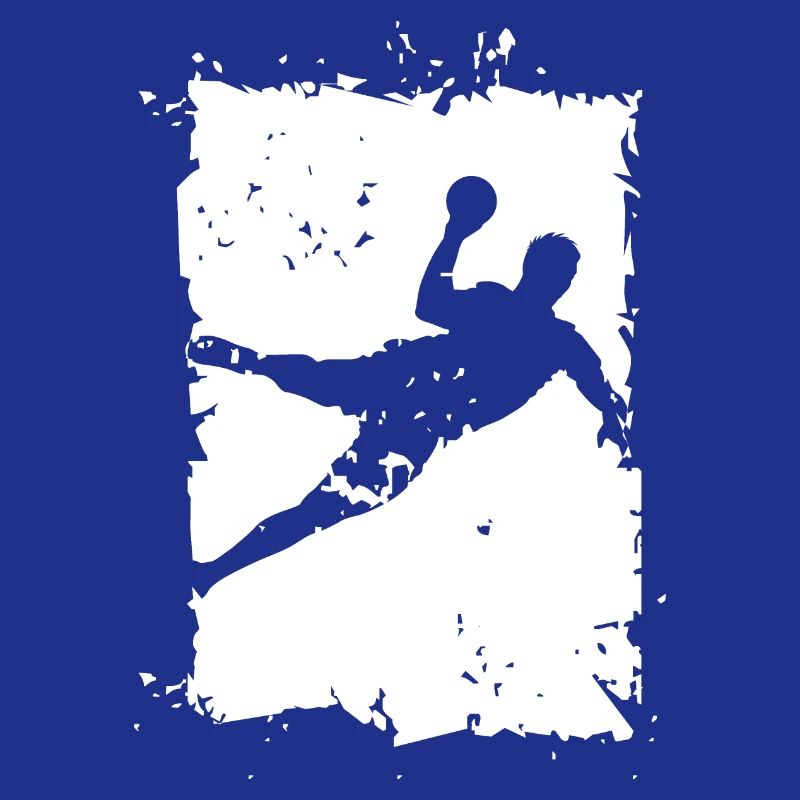 Handball Throw Explosion Destruction Illustration
