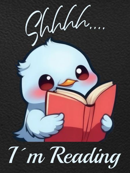 Vogel mit Buch