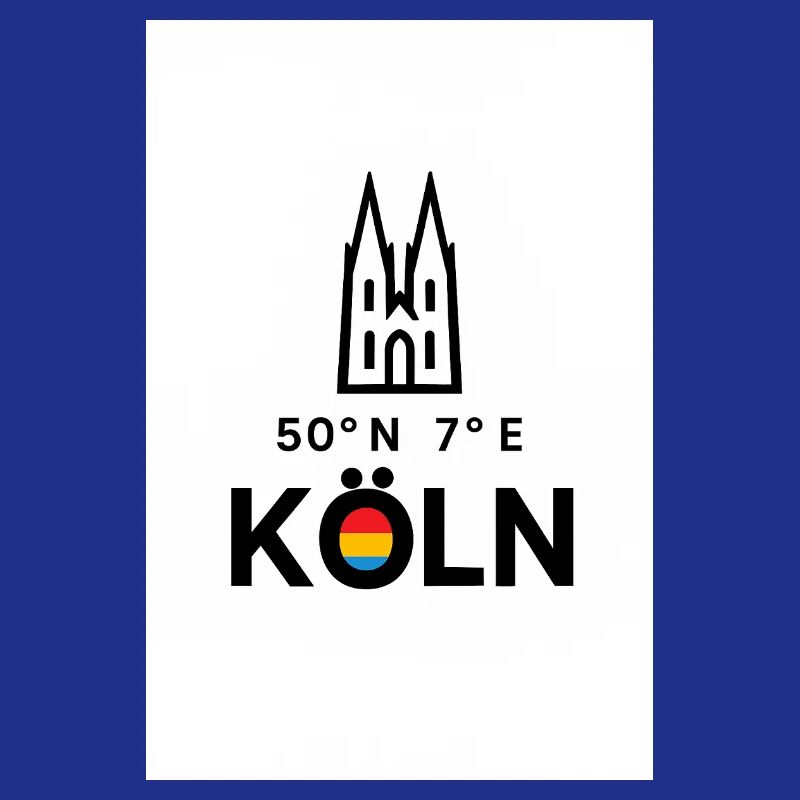 Köln Kompass 50°N 7°E Skyline