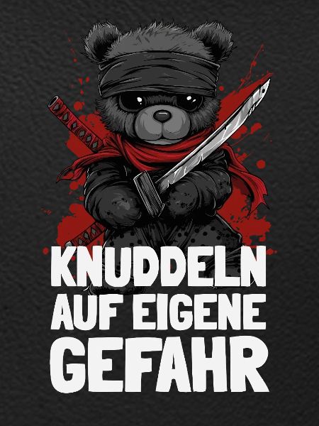 Ninja Teddy mit frechem Spruch