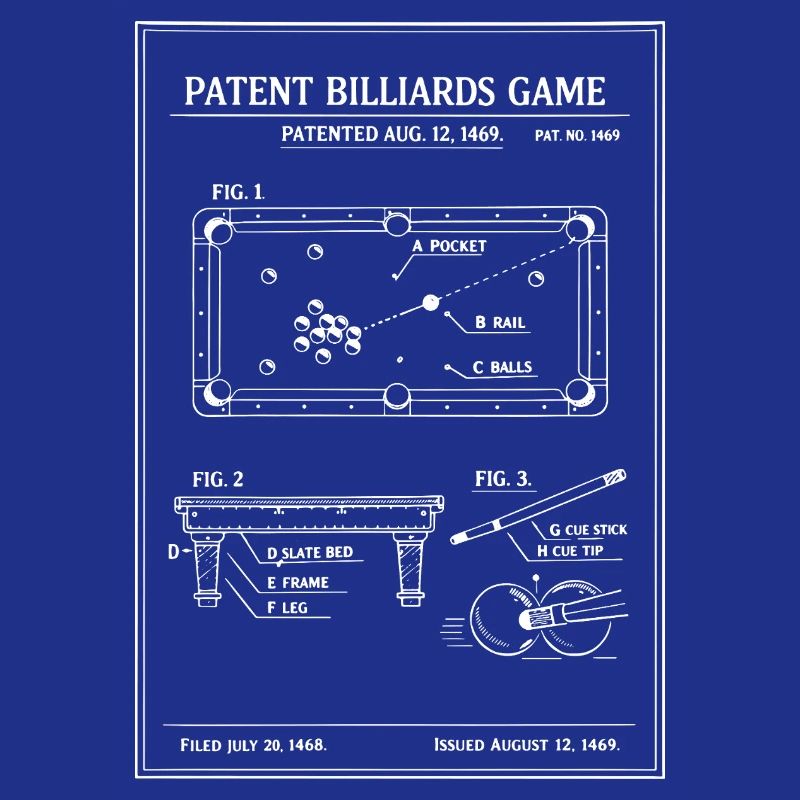 Plan du billard breveté