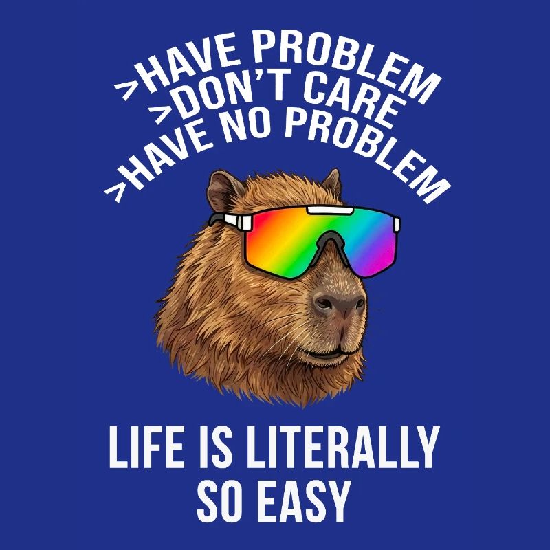 Cool Capybara Rainbow Sunglasses – Tier-Meme