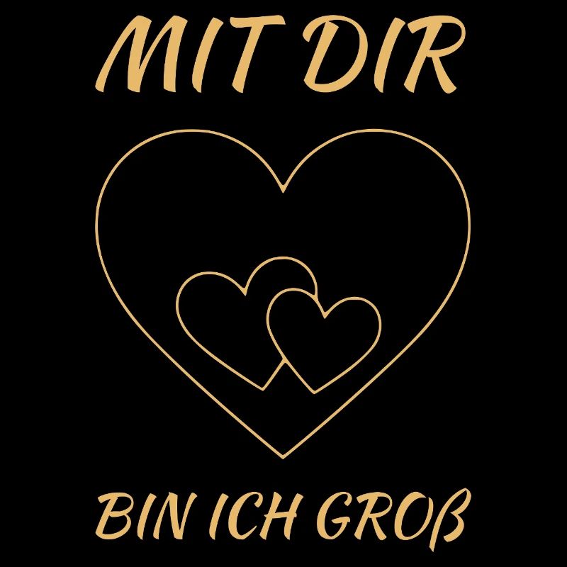 Mit dir bin ich groß - Valentinstagsherz für Paare