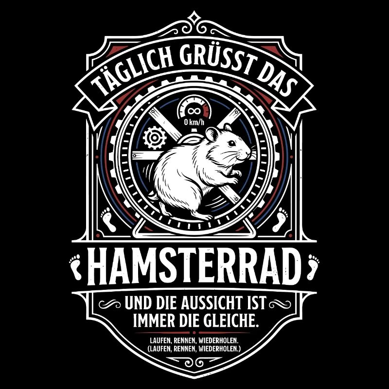 Hamsterrad Alltag Humor Lustiger Spruch