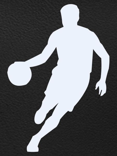 Dynamische Basketball-Silhouette