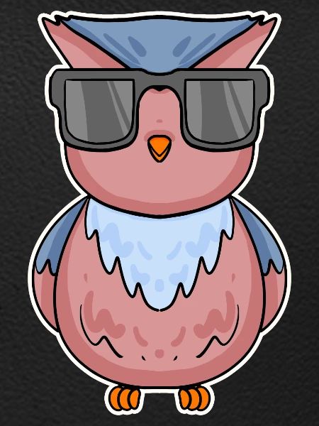 Eule mit Brille