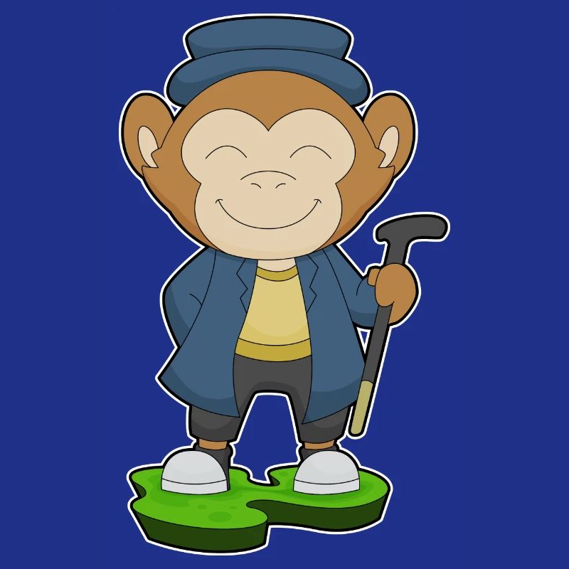 Bâton de marche Monkey Pensioner