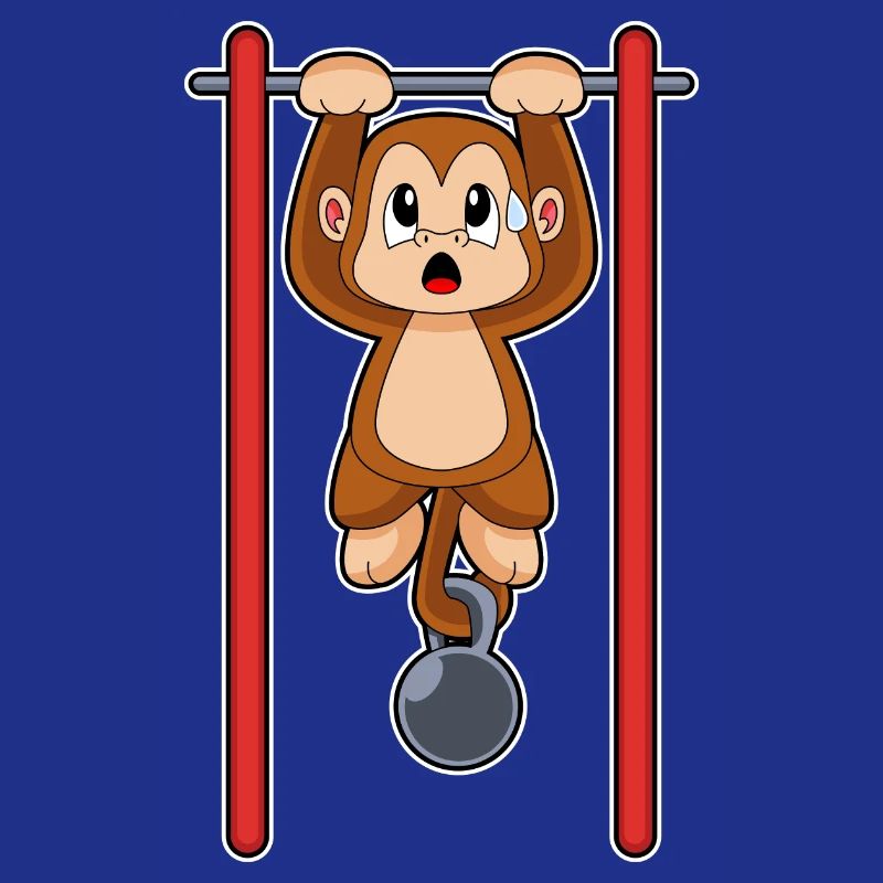 Monkey Bodybuilder Pull-ups Bodybuilding