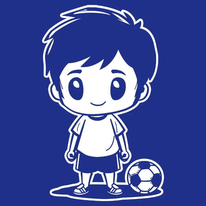 Soccer Boy Drawing