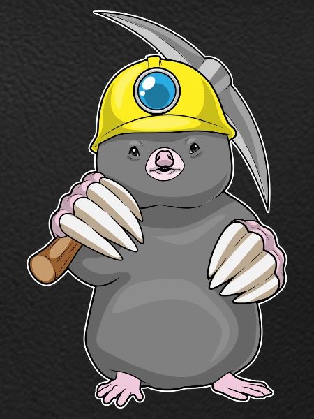 Mole Miner Pickaxe Mining