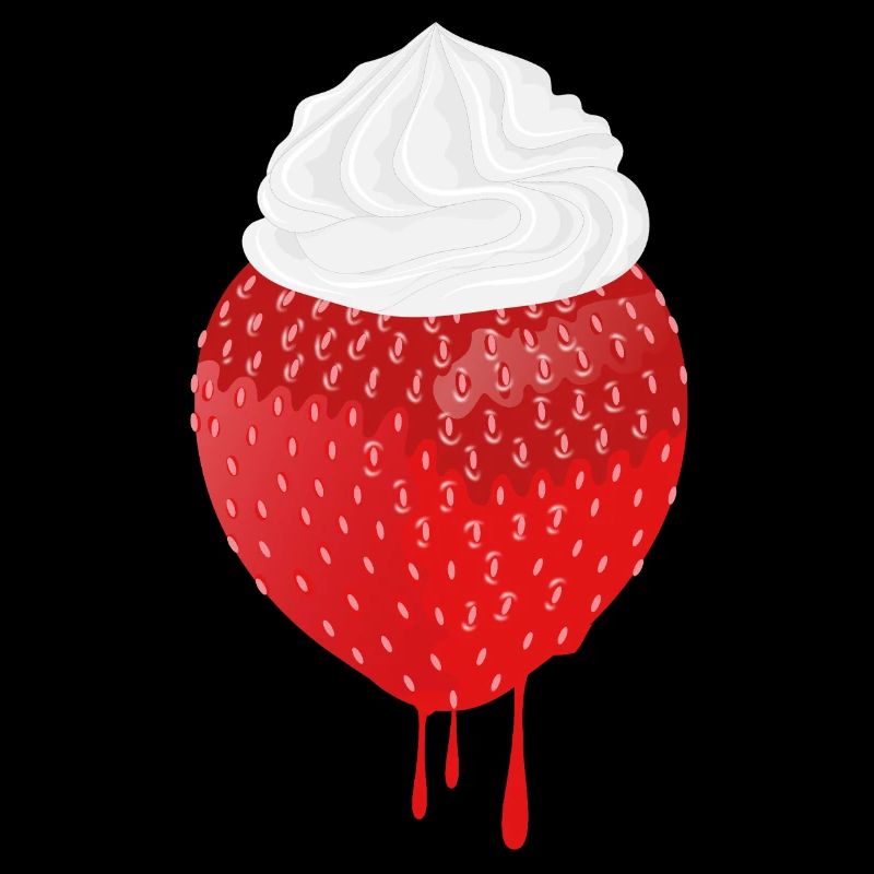 Strawberry with cream – Delicious design for summer