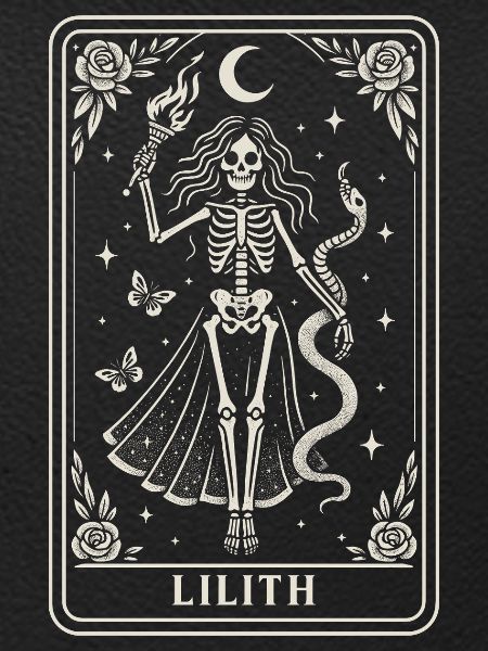 Lilith Skeleton Goddess Moonlight