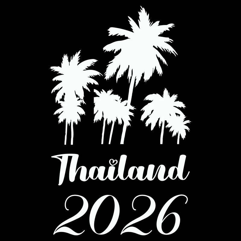 Thailand 2026 Palm Trees Design