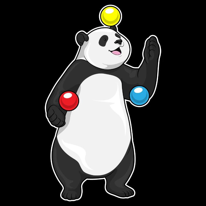 Panda Juggler Juggling