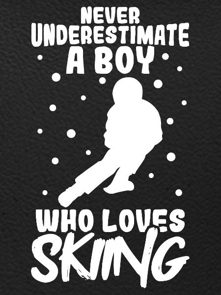 Skiing boy