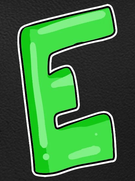 Letter E Initial point