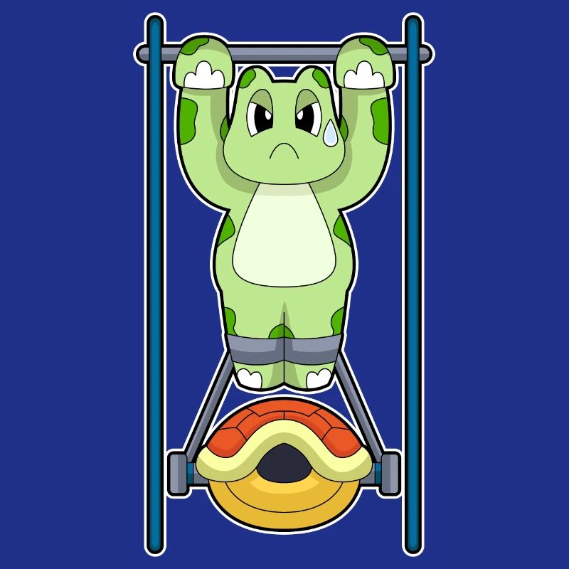 Turtle Bodybuilder Pull-ups Bodybuilding