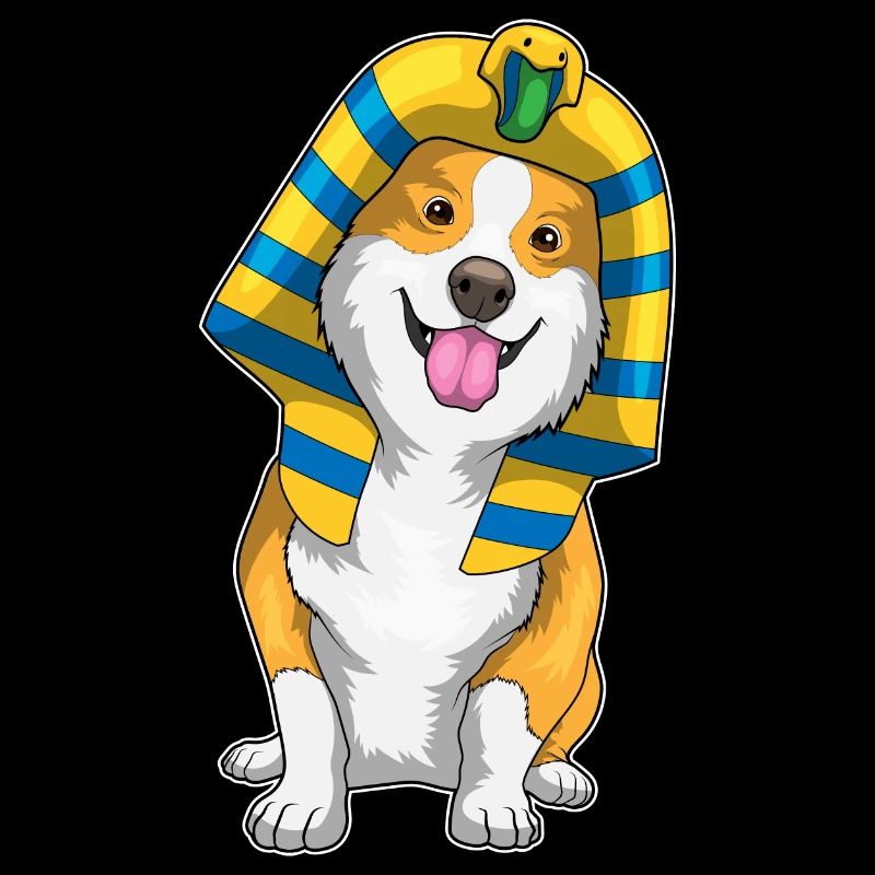Corgi Halloween Pharao