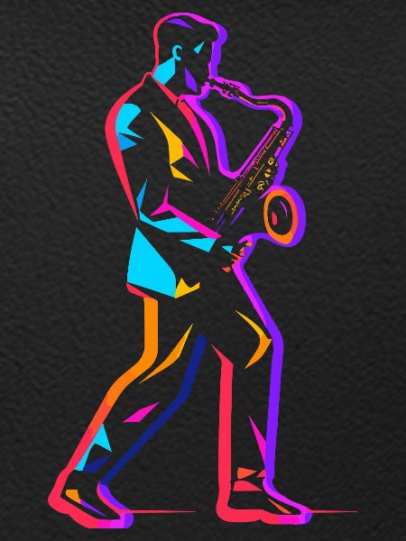 90s saxophone player