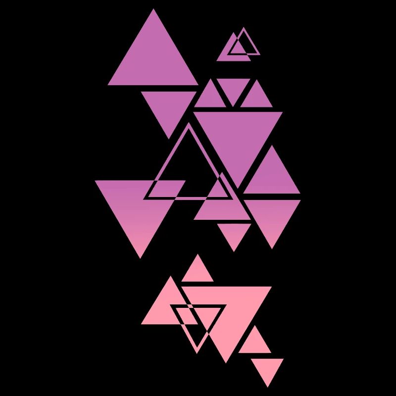 Gradient Dreieck Muster Pink