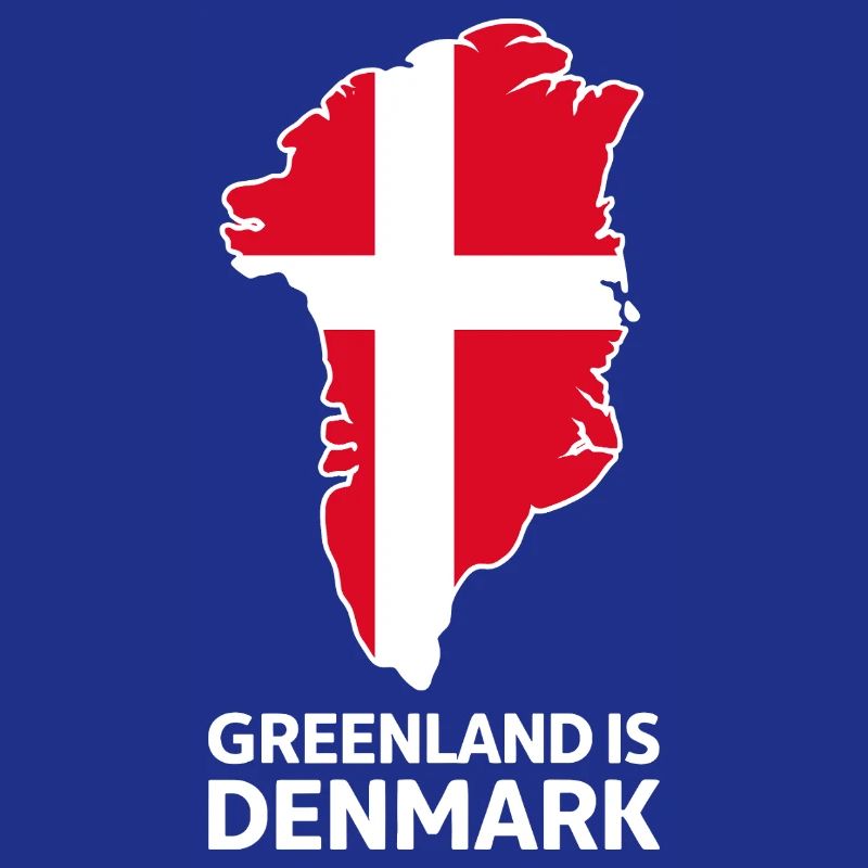 Greenland Denmark Flag Map