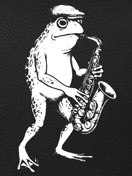 Jazz Frog Saxophonist