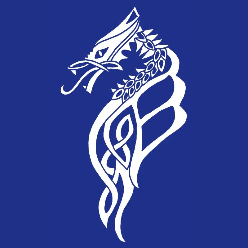 Great White Celtic Dragon