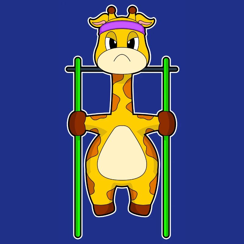 Giraffe Bodybuilder Pull-ups Bodybuilding