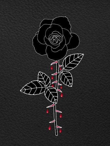 Blutige Rose