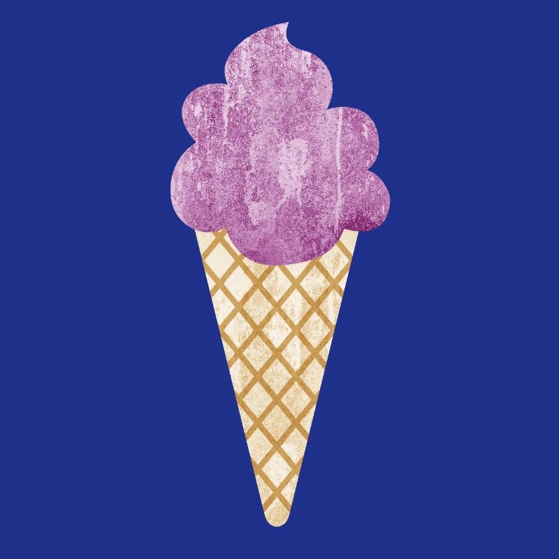 Eiscreme Icecream Eis Waffel Eiskrem Eisdiele lila